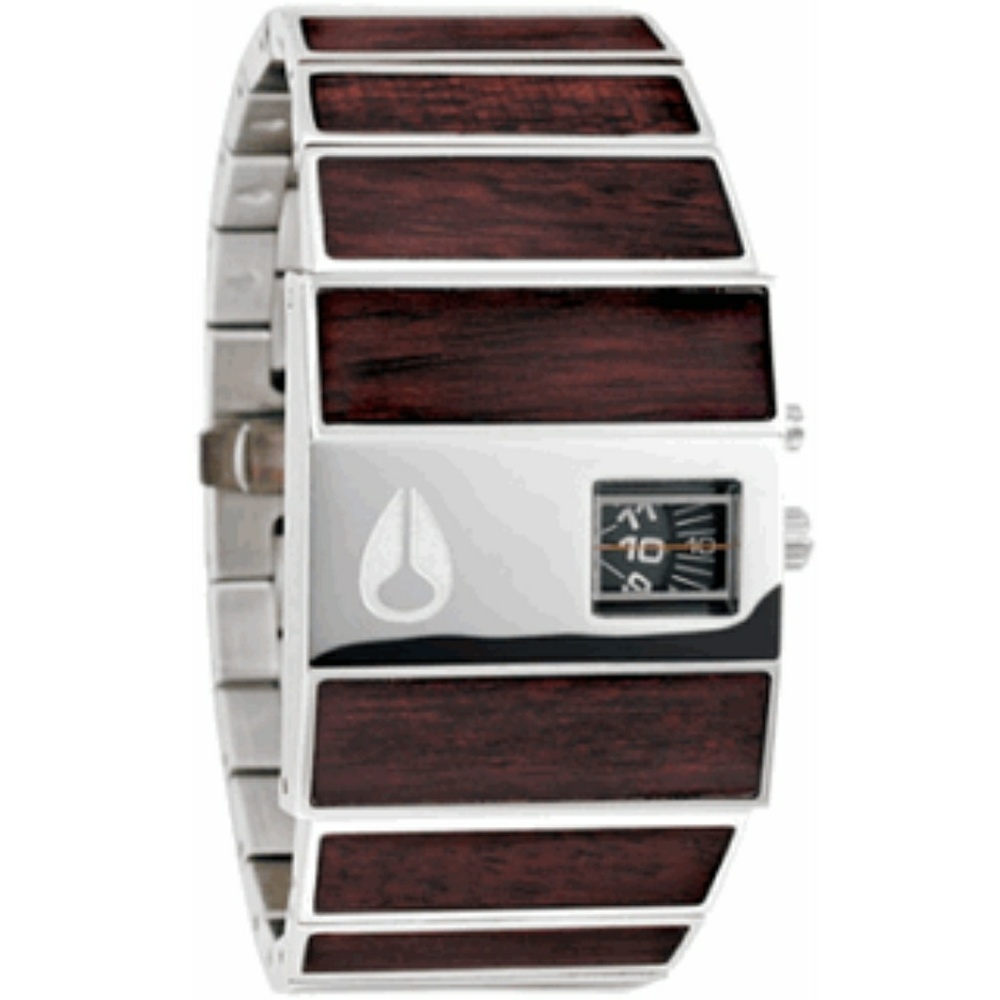 Nixon Rotolog Men's Watch - Dark Wood